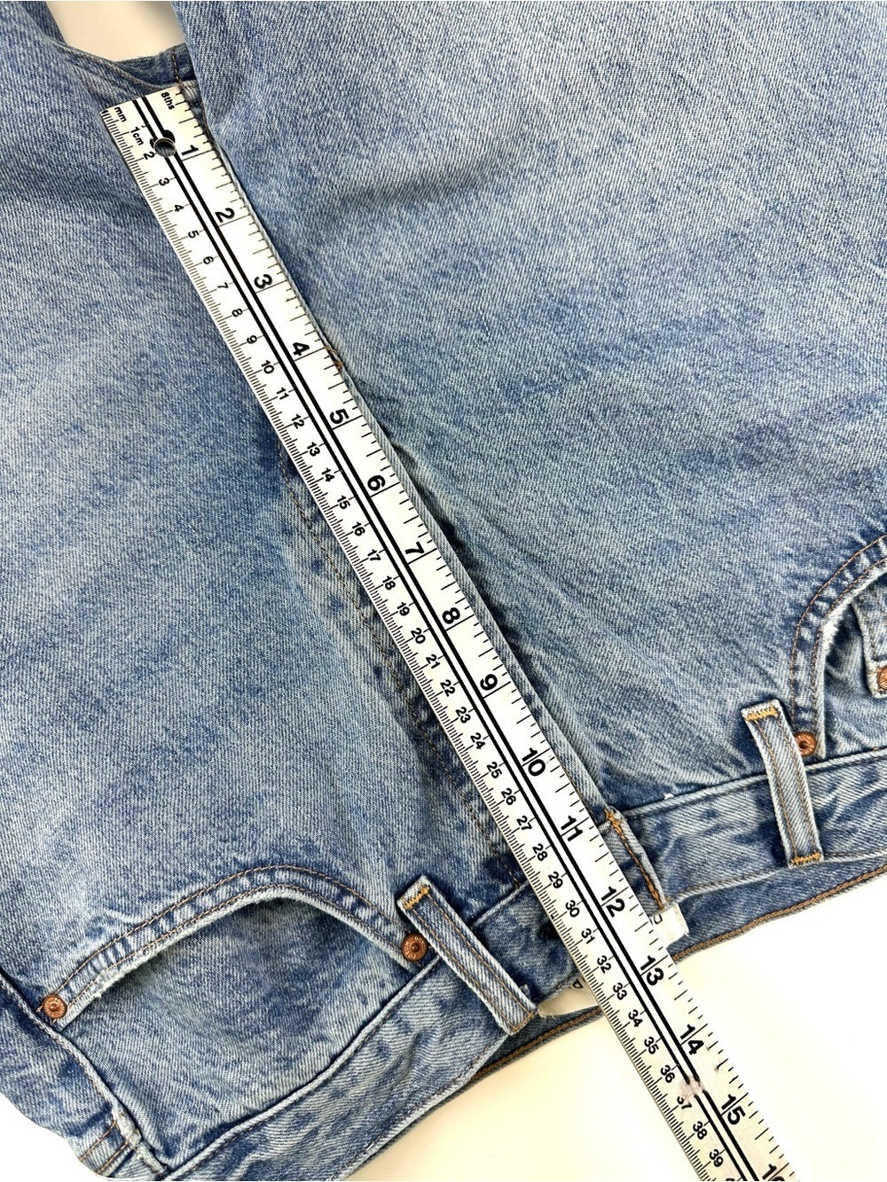 Aritzia Denim Forum The 90s cinched HiRise Straight leg jeans 28in waist cotton - Picture 12 of 16